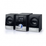 Muusikakeskus Muse Micro System CD/MP3/USB with Bluetooth M-38BT Black/Silver, Alarm function, AUX in
