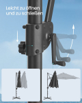 P&auml;ikesevari 300 cm UPF 50+ 28 p&auml;ikesepatarei-LED-lambiga hall