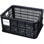 Jalgrattakorv BASIL plastkast must paigaldatav ette/taha 29x39,5x21 cm