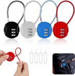 Kohvri lukk koodiga 4 v&auml;rvi kaitse 4x