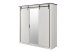 Riidekapp Imv Sherwood, 201 cm, valge/hall