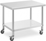 Ratastel laud 70 x 100 cm - 155 kg Royal Catering Rcat-100/70-w 10012803