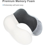 Padjad, reisikaelapadi &ndash; pehme lennukipadi magamiseks, kontori- ja kaelavalu leevendamiseks, hall kaelapadi + hoiukott silmamaski k&otilde;rvatropp