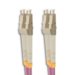 Qoltec kiudoptiline patchcord LC/UPC &ndash; LC/UPC | mitmerežiimiline | 50/125 | OM4 | dupleks | 10 m
