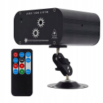 Laser valgus mini lamp kodu karaoke pidudele kaugjuhtimispuldiga led