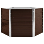 aia taimelava，taimekast，&otilde;iepott pruun 129 x 129 x 77 cm tsingitud teras CFE40172