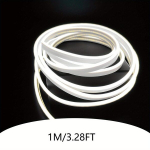 1tk 1-5m Valge Neoon LED Riba Valgus - 501 L&uuml;liti, 5V Turvaline Pinge, L&otilde;igatav ja Paindlik, Sobib Sise Kaunistamiseks ja V&auml;listingimustes Kasutamiseks. , 1M / 3,28FT