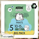 &Ouml;koloogilised p&uuml;ksm&auml;hkmed Muumi Baby 5 (10-15 kg), 54 tk.