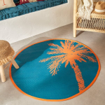 &Uuml;mmargune vaip 120cm sinine Yucatan
