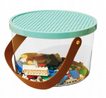 M&auml;nguasjakast lego klotsidele, organizer, &auml;mber kaanega