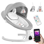 Tulano Astird 35 grey elektriline beebikiik-lamamistool &ndash; 360&deg; p&ouml;&ouml;ratav istmeosa