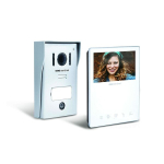 Wired video intercom, white color - VisioKit 4.3 - SCS SENTINEL