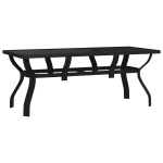 aialaud，Lauad aiaks, must, 180 x 80 x 70 cm, teras ja klaas CFE655083
