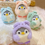 4 pl&uuml;&uuml;sist pingviini v&otilde;tmehoidja komplekt, armas pingviin, armas pl&uuml;&uuml;sm&auml;nguasi pingviin, pl&uuml;&uuml;sm&auml;nguasi, pingviini kaisukaru, kingitused poistele t&uuml;drukutele lastele 9 cm