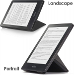 Forefront Cases &uuml;mbris Kobo Clara Hd jaoks - magnetiline kaitse&uuml;mbris ja alus Kobo Clara Hd jaoks - origami disain - automaatne unerežiimi &auml;ratuse funktsioon - &otilde;huke, kerge - must