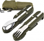 Kgduyc 2-osaline v&auml;ljas kasutatav saksa armee s&ouml;&ouml;giriistade roostevabast terasest matkan&otilde;ude komplekt 6-osaline matkan&otilde;ude komplekt roheline h&otilde;bedane