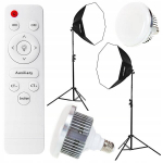 2 lambi komplekt Softbox octa 90 100w Led