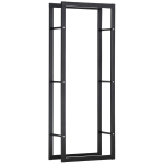 HOMCOM Puidust riiul Vertikaalne puidust riiul 100kg kandev&otilde;ime Metall 60 &times; 25 &times; 150cm