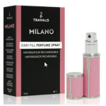 Travalo Milano - korduvt&auml;idetav pudel 5 ml (roosa)