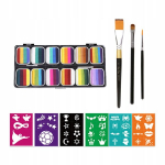 N&auml;o- ja kehav&auml;rvide palett, mahapestav, Vibrant style A