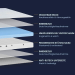Newentor&reg; 2-in-1 k&otilde;vadustasemega H2 & H3 geeliga kattemadrats 180 x 200 cm, 10 cm k&otilde;rgusega &Ouml;ko-tex&reg; sertifitseeritud kattemadrats - kattemadrats vedruvoodile, karavani diivanvoodile, pestav kate