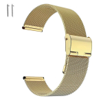 BestAccessories, &bdquo;Milanese&ldquo; kellarihm, laius 20 mm, kuldne v&auml;rv
