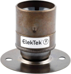Elektek Es E27 edisoni keermega fikseeritud alusega lambipesa sileda &uuml;mbrisega, ideaalne pindpaigalduseks, vintage h&otilde;&otilde;glambid, antiikmessing