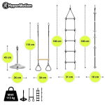 Takistusrada lastele HyperMotion HYP22 Climber Ninja