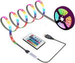 Sinzau Led valgusriba 24 nupuga kaugjuhtimispuldiga, 1 m Usb Led valgus peo ja isetegemise kaunistamiseks