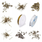 Materjalid ehete valmistamiseks Ehete pooltoodete komplekt t&auml;iskasvanutele K&otilde;rvar&otilde;ngad Diy