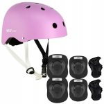 Nils Extreme reguleeritav laste jalgrattakiiver "p&auml;hkel" + kaitsmete komplekt rulluiskudele