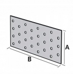 Perforeeritud plaat 300x100x2,0 1 tk