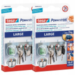 Tesa Paigaldusplaastrid isekleepuvad Powerstrips 10 tk suured 2kg x4 pakki
