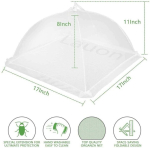 Vnt Food Cloche 44x44x20cm, 100x60x42cm snkstomas tinklinis maisto dangtelis snkstomas snkstomas palapinės skėtis, vabzdžius atbaidantis, uodus atbaidantis, kepsninių i&scaron;kylų ​​maistuių ir