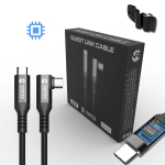 Virtuaalreaalsuse prillid Vortexvr 5m Usb-c kaabel (kiirlaadimine) + kinnituselement | Meta Quest Lin