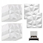12x 3d laepaneelid, dekoratiivsed seinapaneelid 30x30cm