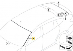 Bmw F07 Gt 5 Left Windshield Cover Originaal 51317153965