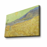 Reproduktsioon Wheatfield with a reaper