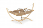 Lamamistool-hamakas Evila Originals, pruun, 147x66x62 cm