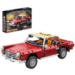 Kokkupandav staatiline mudel Reobrix Mercedes-Benz 280SL 11005, 1578-osaline, punane