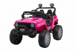 Topelt laste elektriauto Jeep Off Road 4x4, roosa