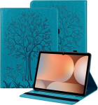 Bolelaw &uuml;mbris samsung galaxy tab a 9.7 tolli (sm-t550 / t555) jaoks, pu nahast folio klapp&uuml;mbris pliiatsi hoidiku, kaardipesa ja tahvelarvuti &uuml;mbris galaxy tab a 9.7 tolli jaoks, sinine
