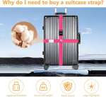 2 tk ristrihmadega kohvri rihm kombinatsioonlukuga, 4,2 m pilkup&uuml;&uuml;dev pagasirihm lukuga ja nimesildiga, kohvri rihmad, kohvri rihm turvaliseks reisimiseks