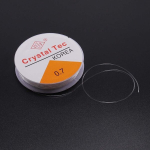 Wisafory elastne riba k&auml;ev&otilde;rudele, elastsed helmeste niidid, rebenemiskindlad ehteniidid, n&auml;htamatu niit, l&auml;bipaistev nailonn&ouml;&ouml;r, l&auml;bipaistvad p&auml;rlniidid isetegemise k&auml;sit&ouml;&ouml; jaoks, j&otilde;ulukaunistused, 0,6 mm x