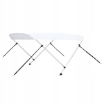 Bimini varikatus paadile, 2 kaart, valge, 180x1