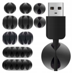 Kaablite organisaator paljudele juhtmetele, laua hoidik, 10 elementi, tugev 3m teip