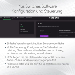 Netgear Gs308epp Poe l&uuml;liti 8 pordi gigabitine ethernet Lan l&uuml;liti Poe+ 123w Plus (hallatav v&otilde;rgul&uuml;liti Poe koos Igmp Snooping, Qos, Vlan, ventilaatorita metallkorpusega)