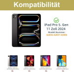 Jademall Klaviatuur Ipad Pro 11 - Juhtmevaba &otilde;huke klaviatuur &uuml;likerge &uuml;mbrisega Ipad Pro 11 5th Gen 2024 jaoks, kaitse&uuml;mbris pliiatsi hoidjaga, Qwertz saksa