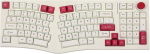 Feker Alice98 ergonoomiline 98 klahviga m&auml;nguriklaviatuur, Qmk/via Usb-c juhtmega klaviatuur, kuumvahetatav tihendiga mehaaniline klaviatuur 5-kihilise polsterdusega, nupp, Nkro, Rgb Win/macile (beež)
