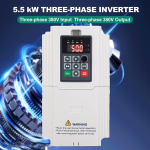 Siryder kolmefaasiline inverter, 5,5 Kw kolmefaasilised mootorid, kolmefaasiline sisend, 380 V, kolmefaasiline v&auml;ljund, 380 V muutuva kiirusega ajamid, inverter Vfd, mootori kiiruse regulaator